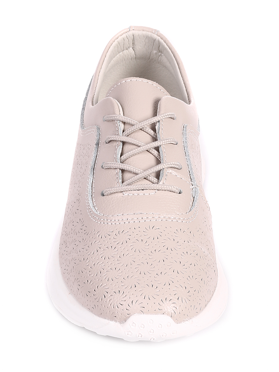 Ежедневни дамски обувки от естествена кожа 3AF-20137 lt.grey