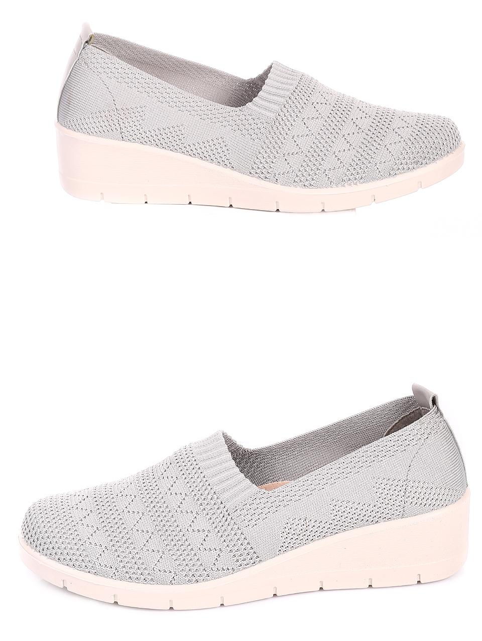 Ежедневни дамски обувки в сиво 3C-20196 grey