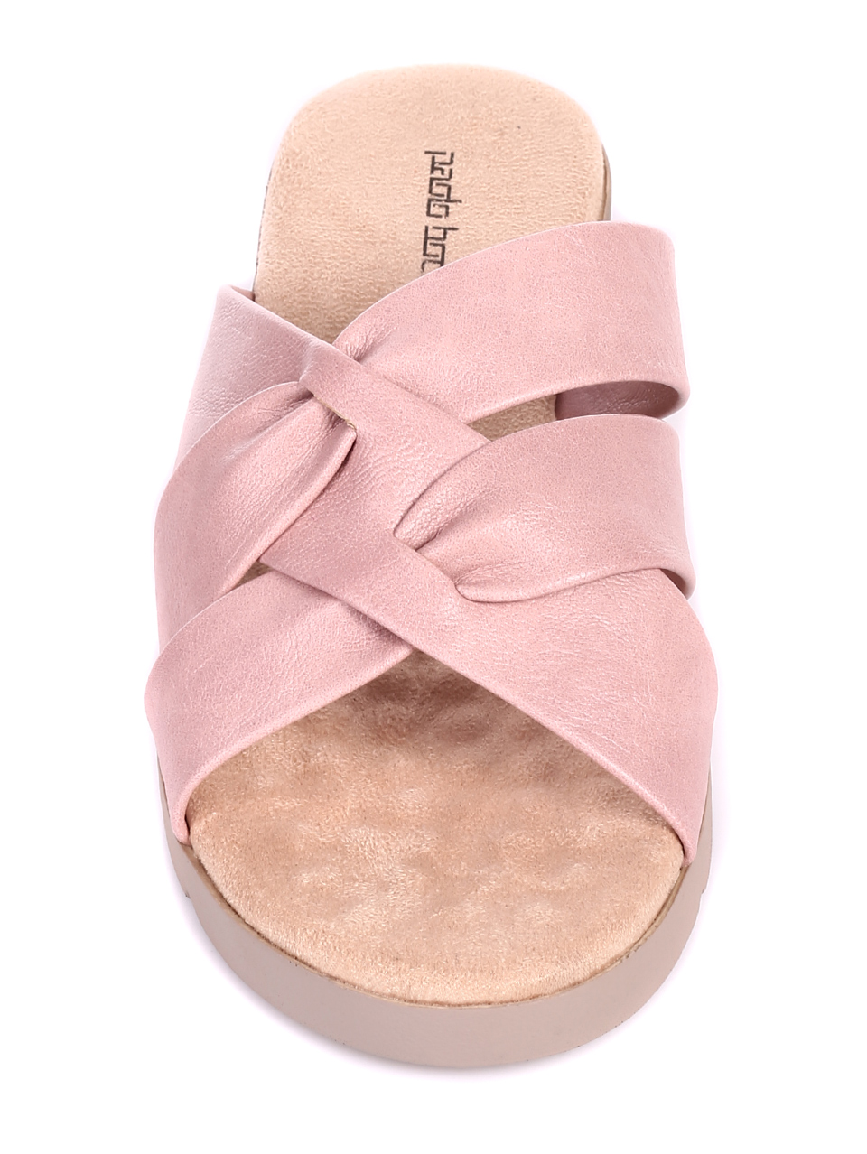 Ежедневни дамски чехли на платформа в розово 5C-20190 pink