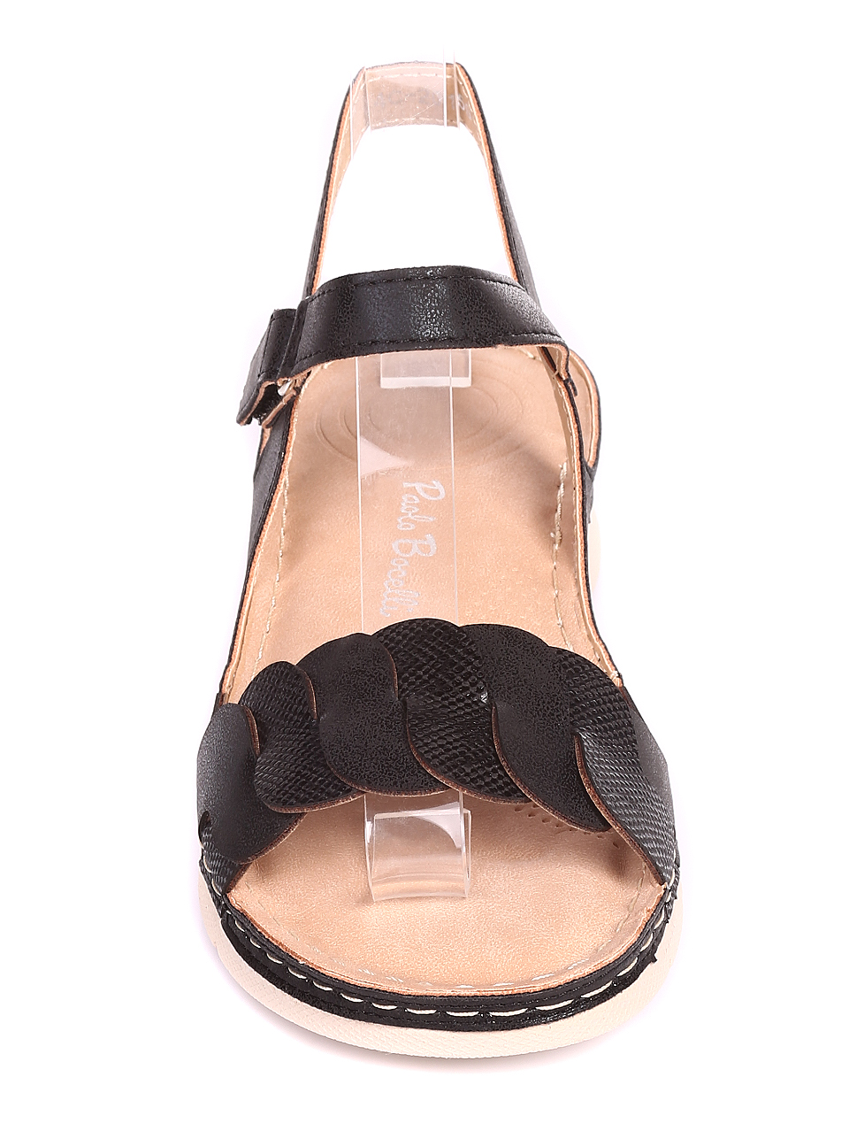 Ежедневни дамски комфортни сандали в черно 4C-20159 black