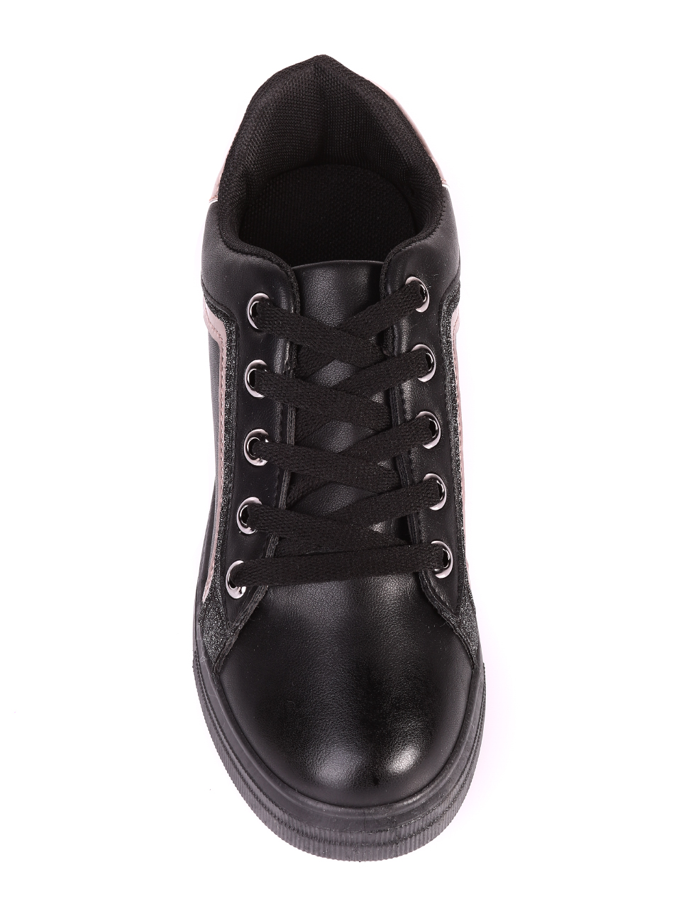 Ежедневни дамски обувки в черно 3U-20708 black