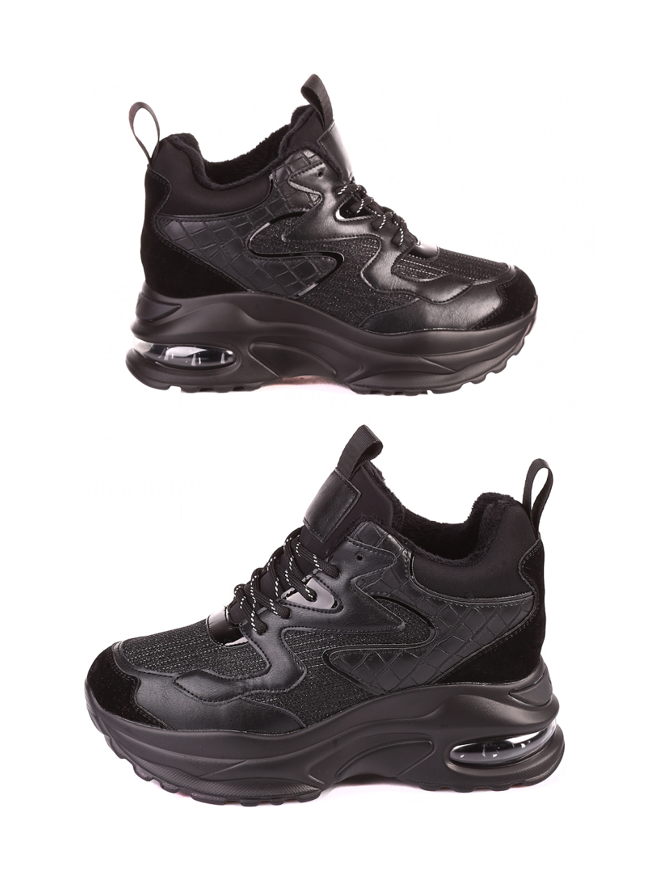 Ежедневни дамски обувки в черно 3U-20706 black