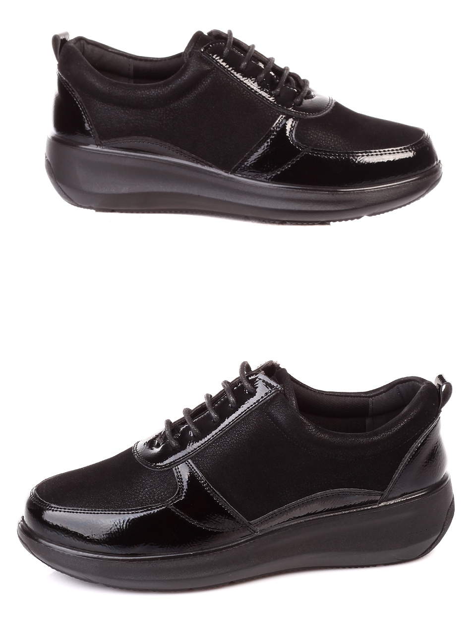 Ежедневни дамски обувки в черно 3C-20620 black (21641)