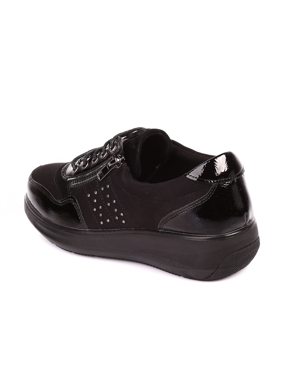 Ежедневни дамски обувки в черно 3C-20624 black