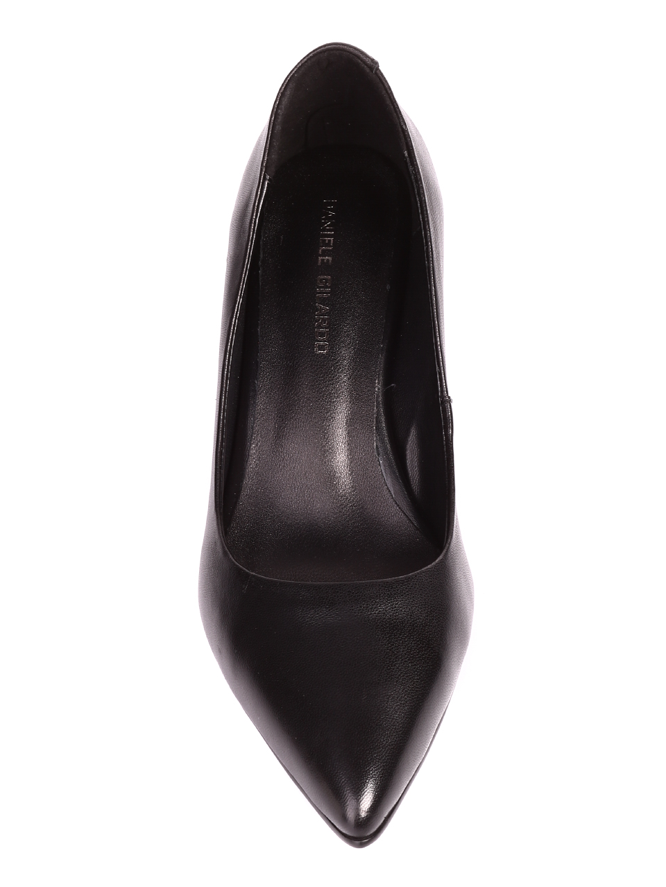 Елегантни дамски обувки на ток от естествена кожа 3AB-20591 black