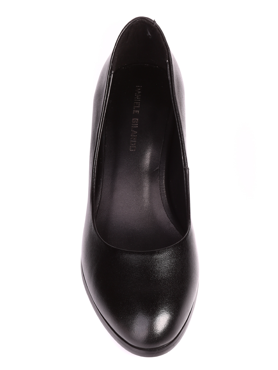Елегантни дамски обувки на ток от естествена кожа 3AB-20592 black