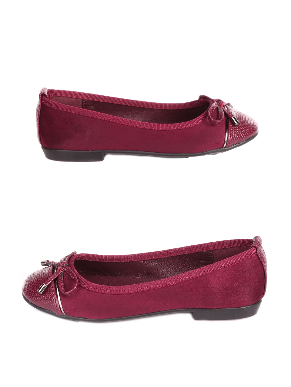 Ежедневни детски обувки в червено 18L-20584 burgundy