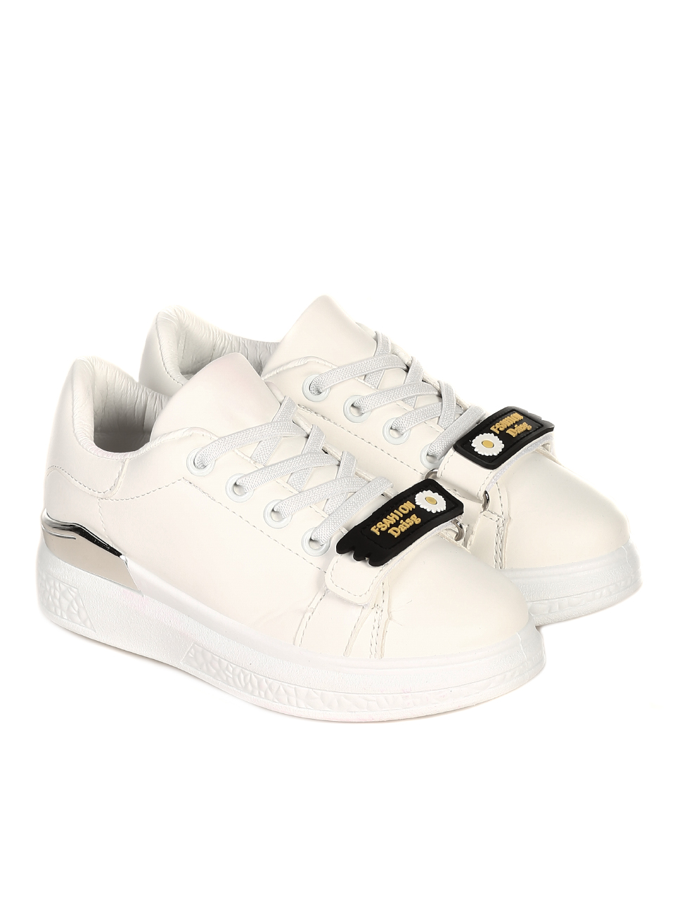 Ежедневни детски обувки в бяло 18U-21063 white