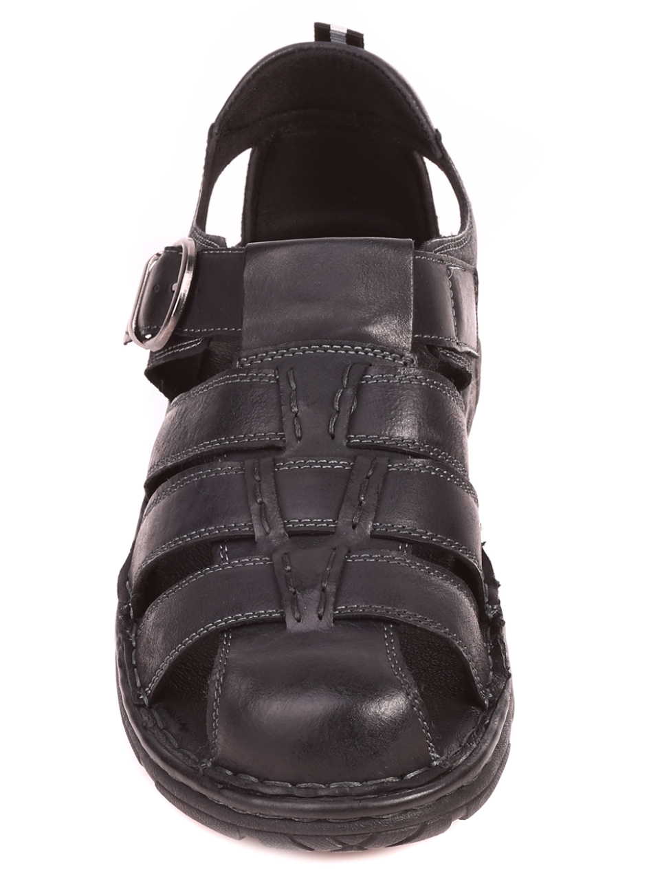 Ежедневни мъжки сандали от естествена кожа 7W-21240 black-20261