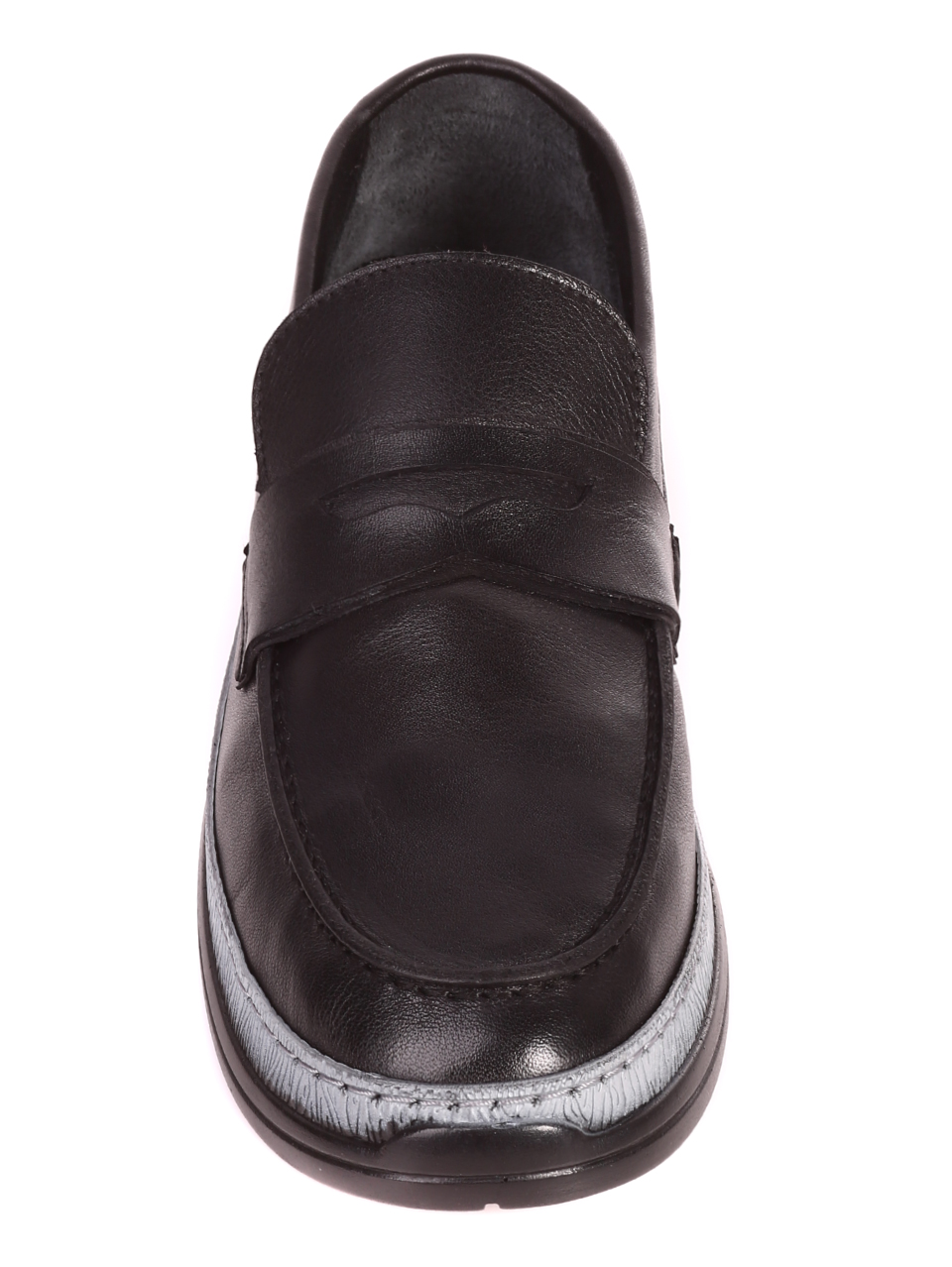 Ежедневни мъжки обувки от естествена кожа 7AT-21282 black