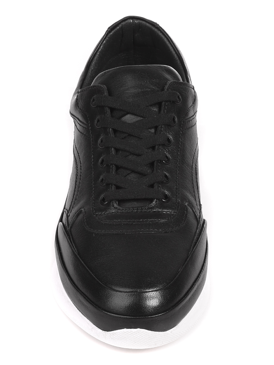 Ежедневни мъжки обувки от естествена кожа 7AT-21287 black