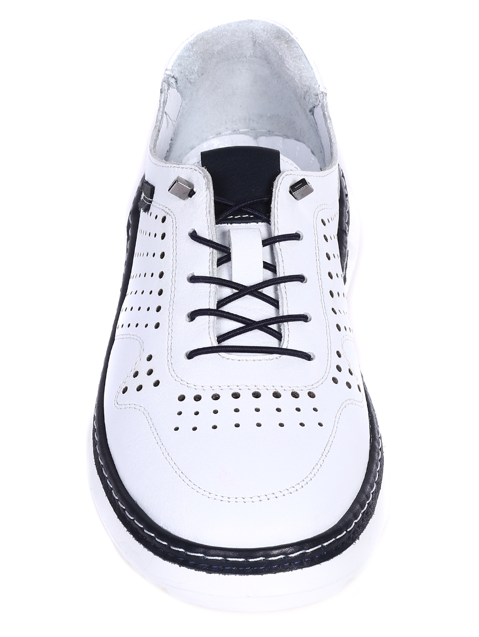 Ежедневни мъжки обувки от естествена кожа 7AT-21274 white