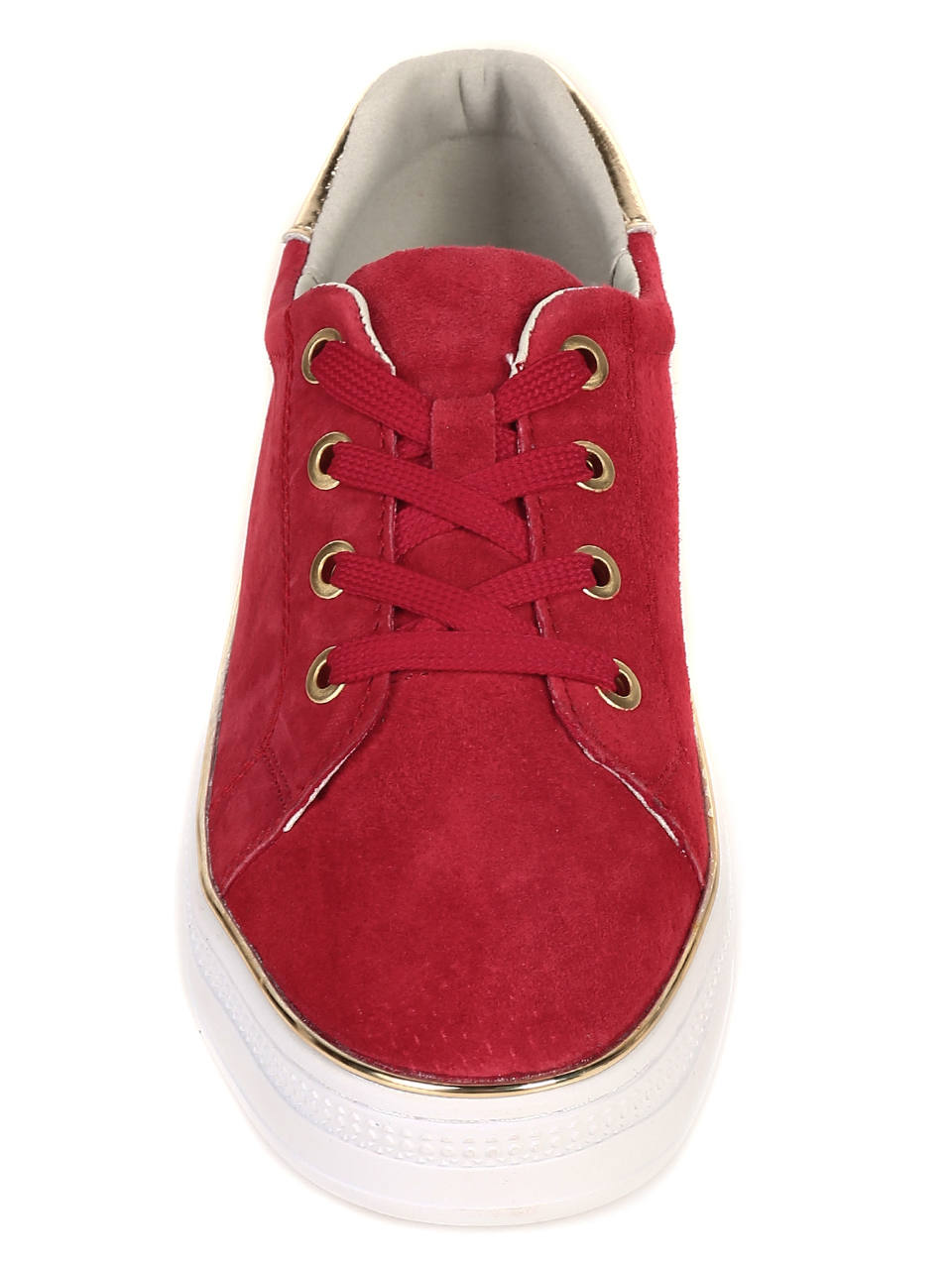 Ежедневни дамски обувки от естествен велур 3AF-21091 red