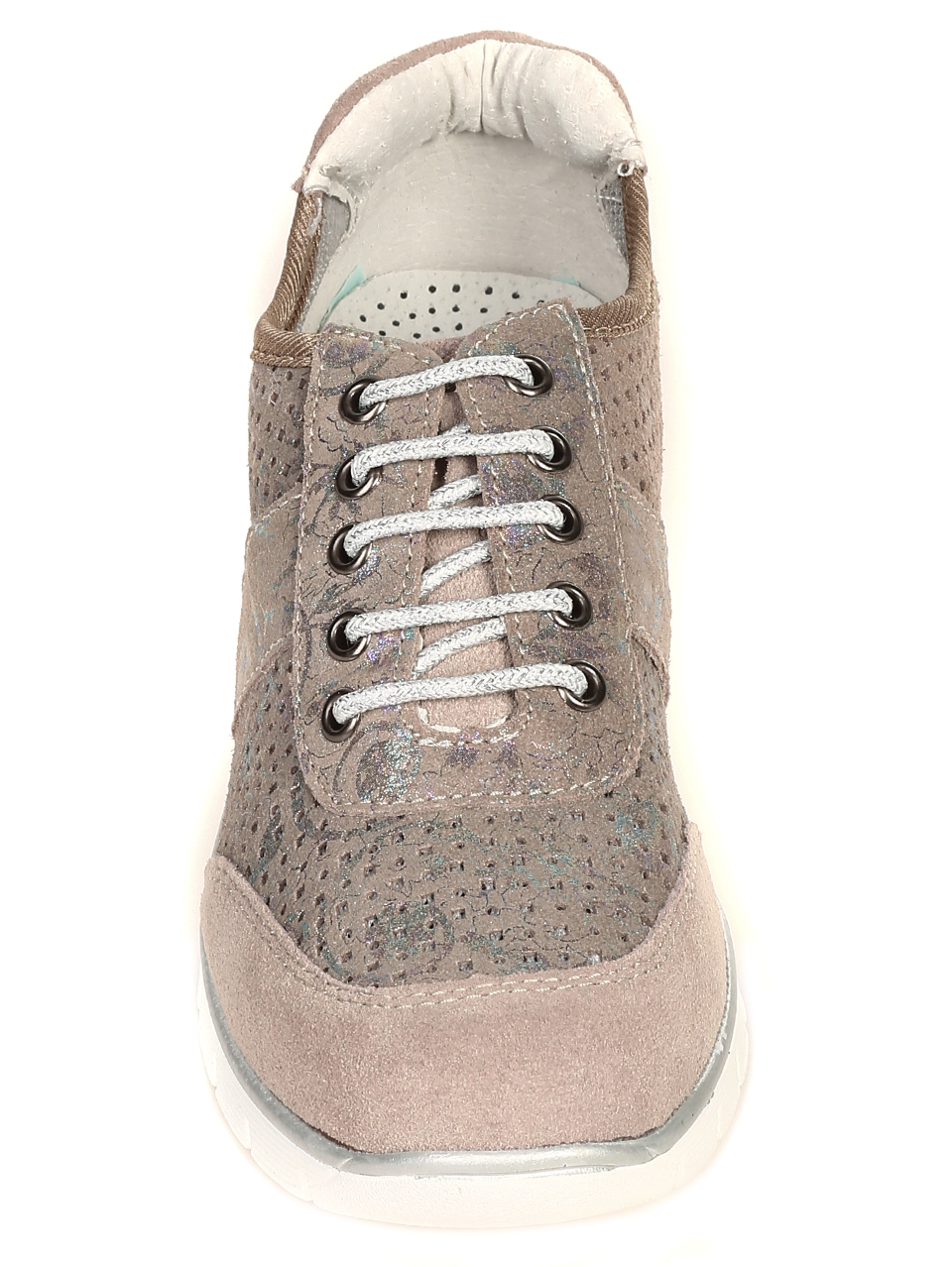 Дамски обувки от естествена кожа в бежово 3AF-21106 beige-19072