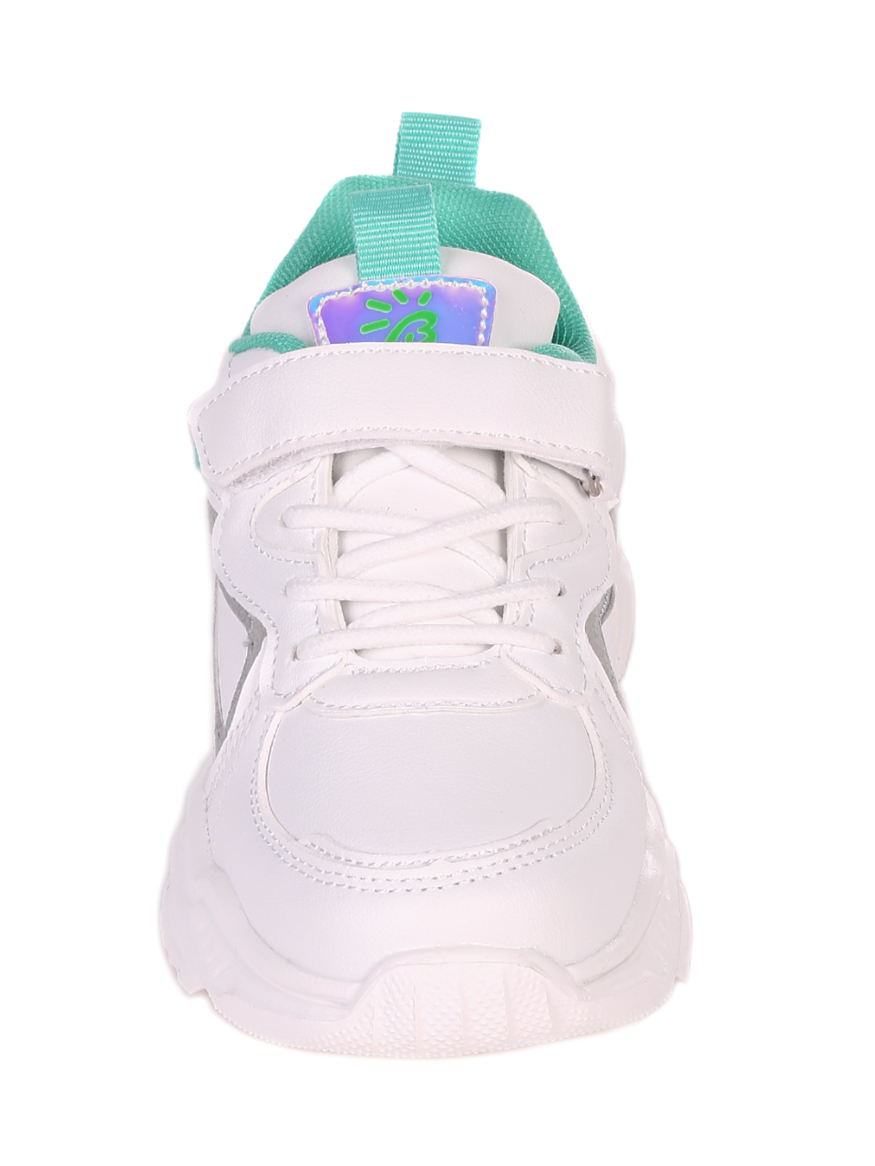 Ежедневни детски обувки в бяло и зелено 18P-21082 white/green