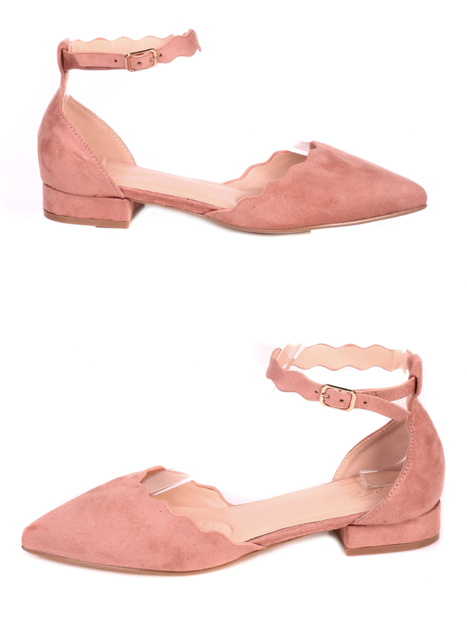 Ежедневни дамски обувки в розово 3M-21040 nude