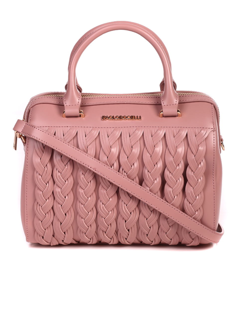 Елегантна дамска чанта в розово 9AD-21182 pink