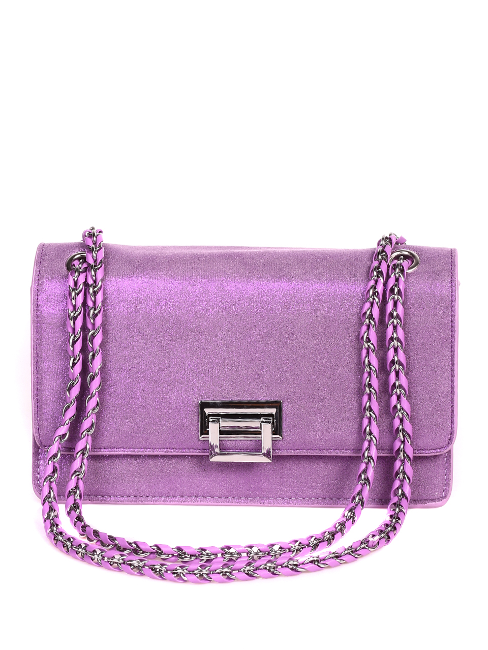 Елегантна дамска чанта в лилаво 9Q-21155 purple