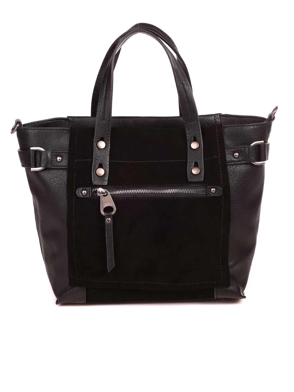 Ежедневна дамска чанта в черно 9Q-20676 black