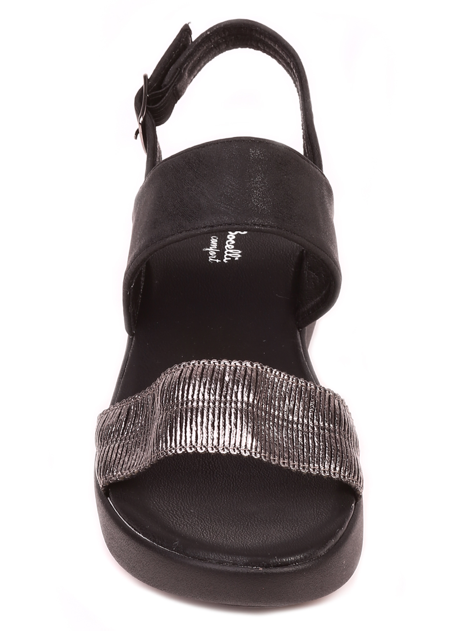Ежедневни дамски комфортни сандали на платформа 4C-21134 black