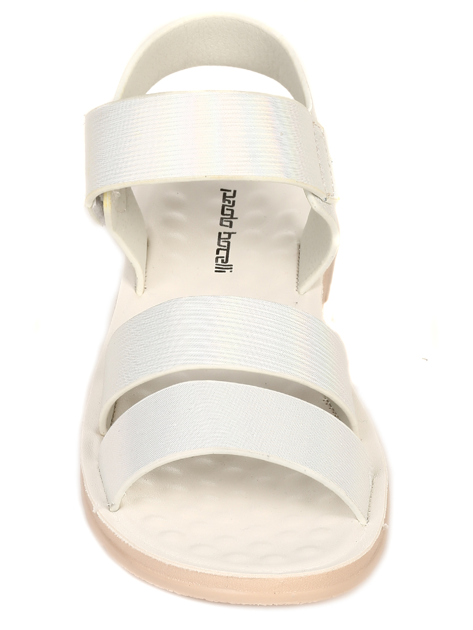 Ежедневни дамски равни сандали в бяло 4D-21188 white