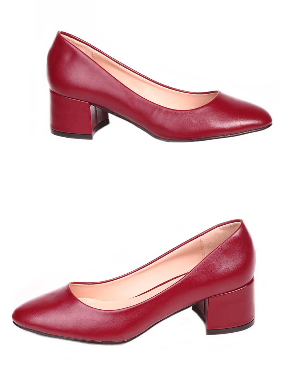 Ежедневни дамски обувки в червено 3M-21300 bordo