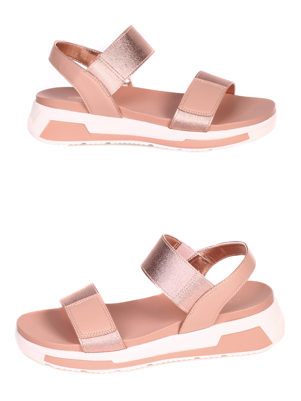 Ежедневни дамски сандали на платформа 4H-21252 pink