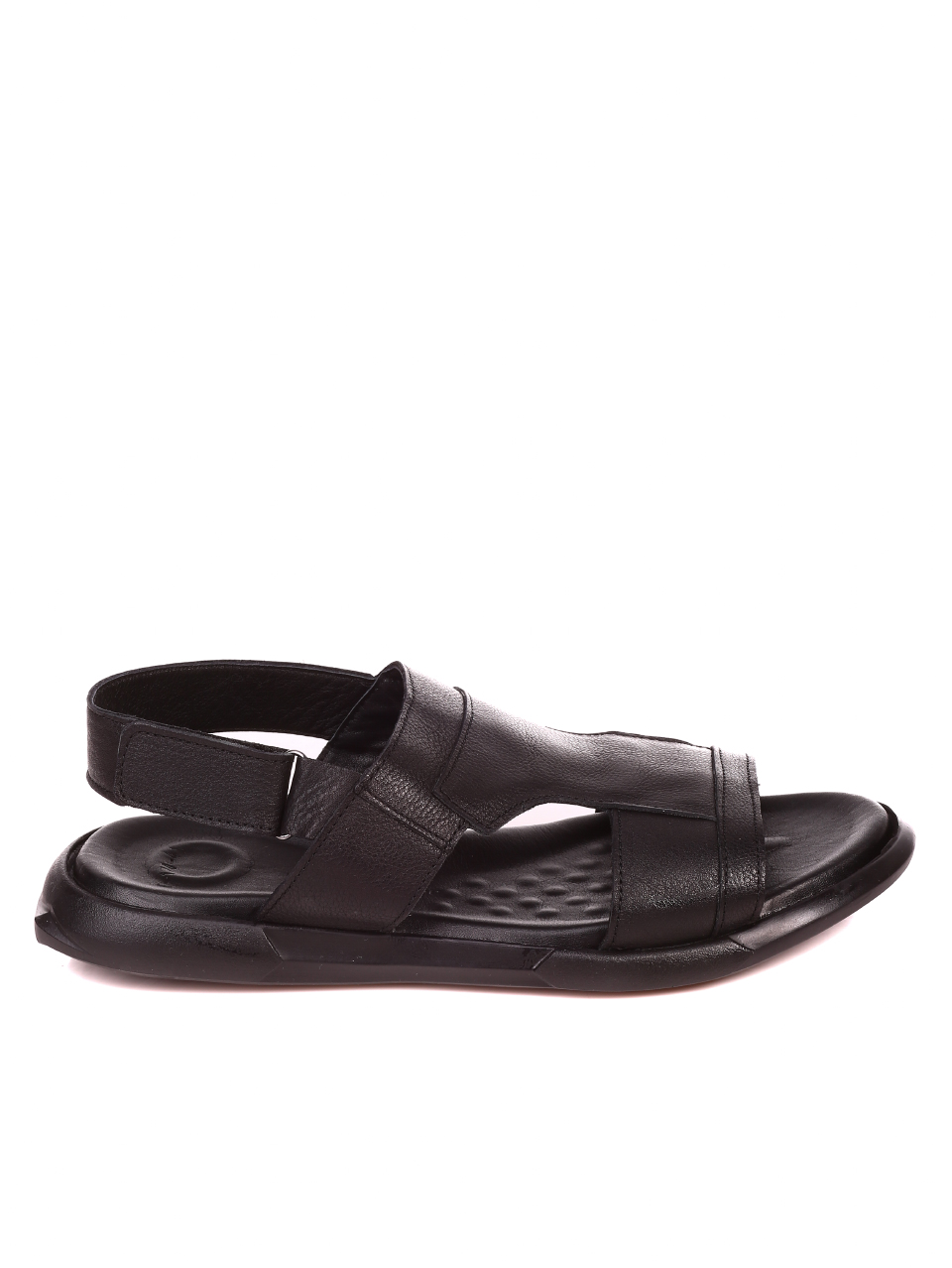 Ежедневни мъжки сандали от естествена кожа 8AT-21330 black