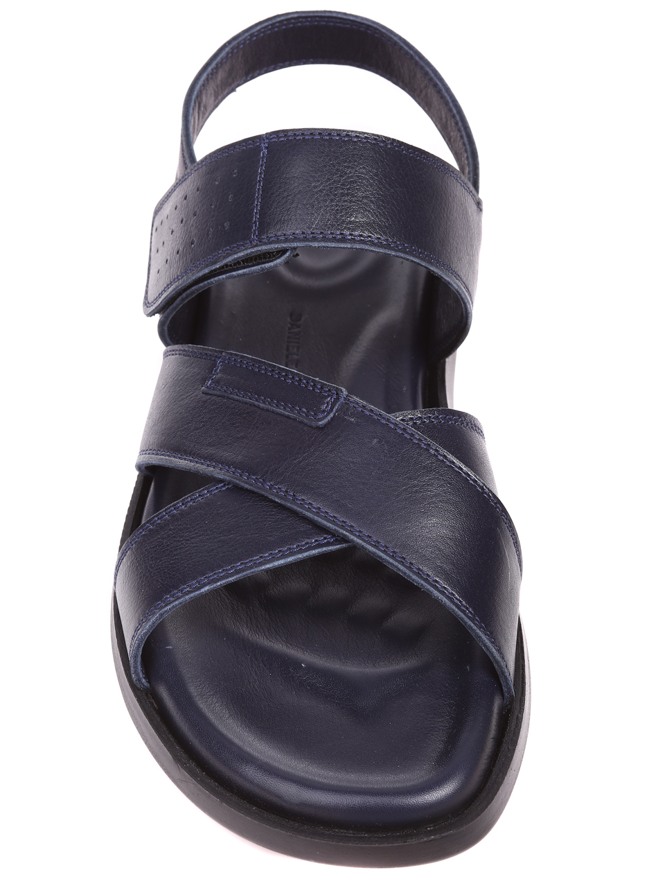 Ежедневни мъжки сандали от естествена кожа 8AT-21335 blue