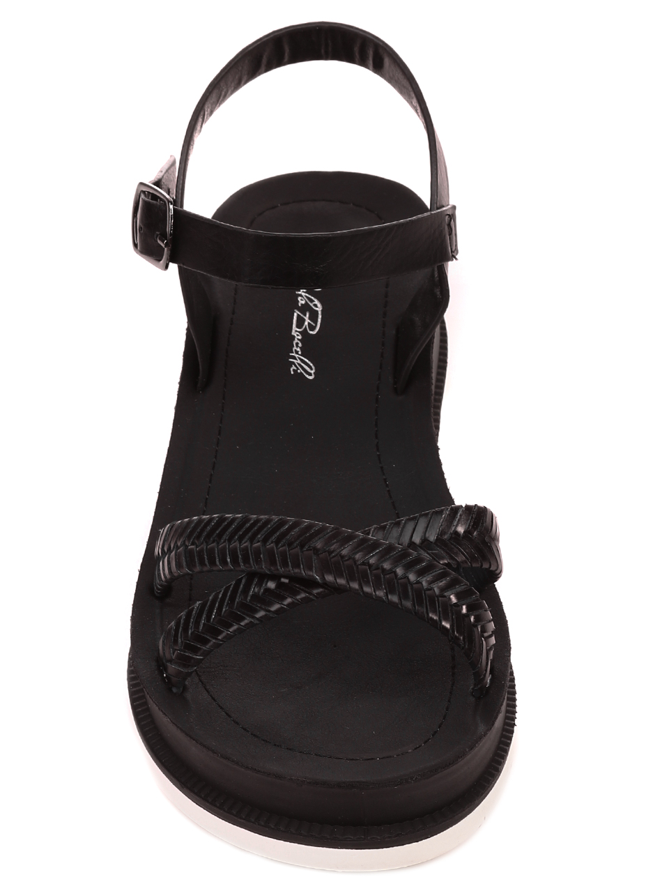 Ежедневни дамски сандали на платформа в черно 4F-21207 black