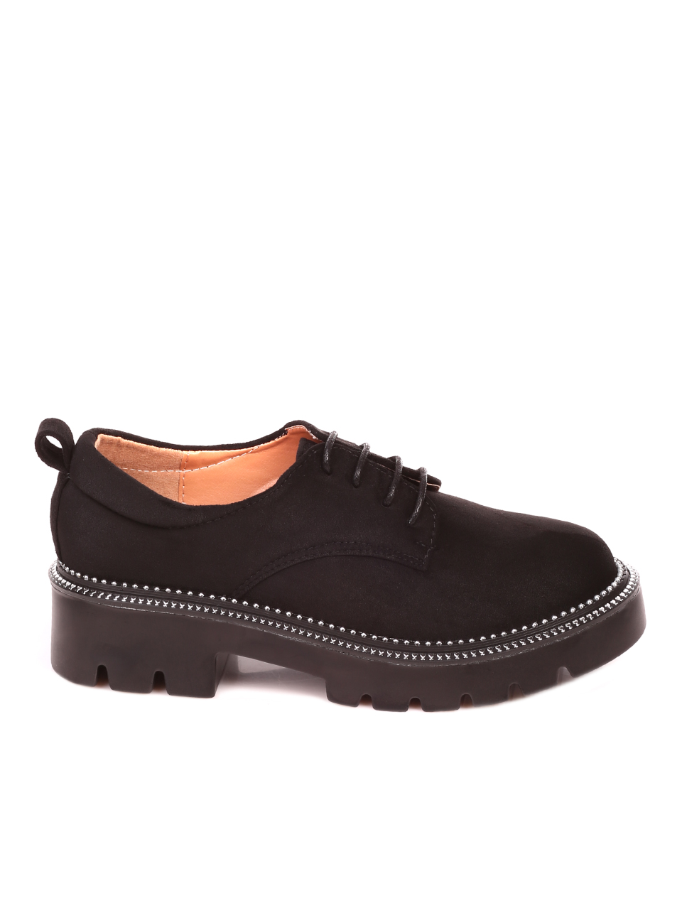 Ежедневни дамски обувки в черно 3R-21634 black