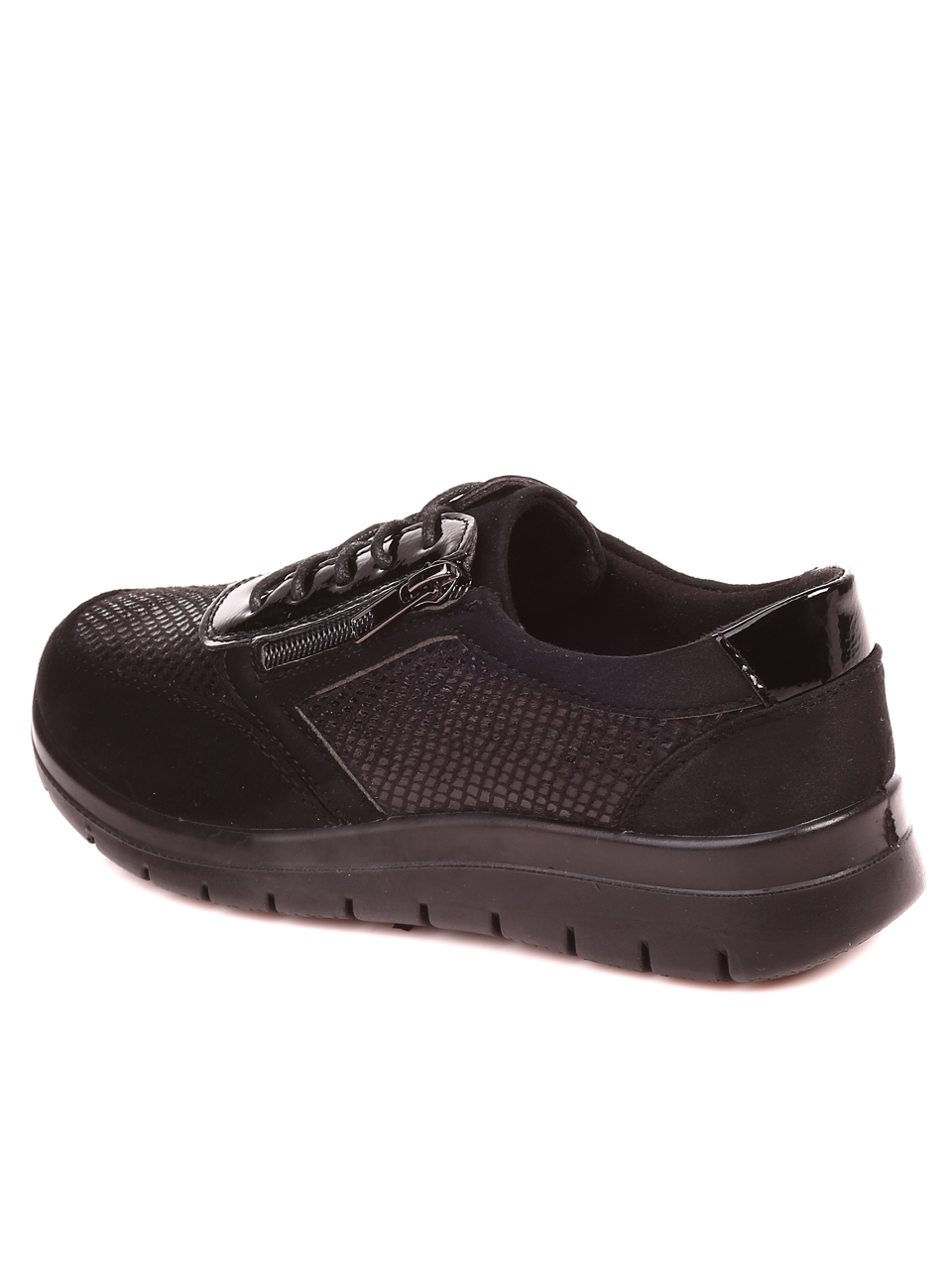Ежедневни дамски обувки в черно 3C-21640 black 