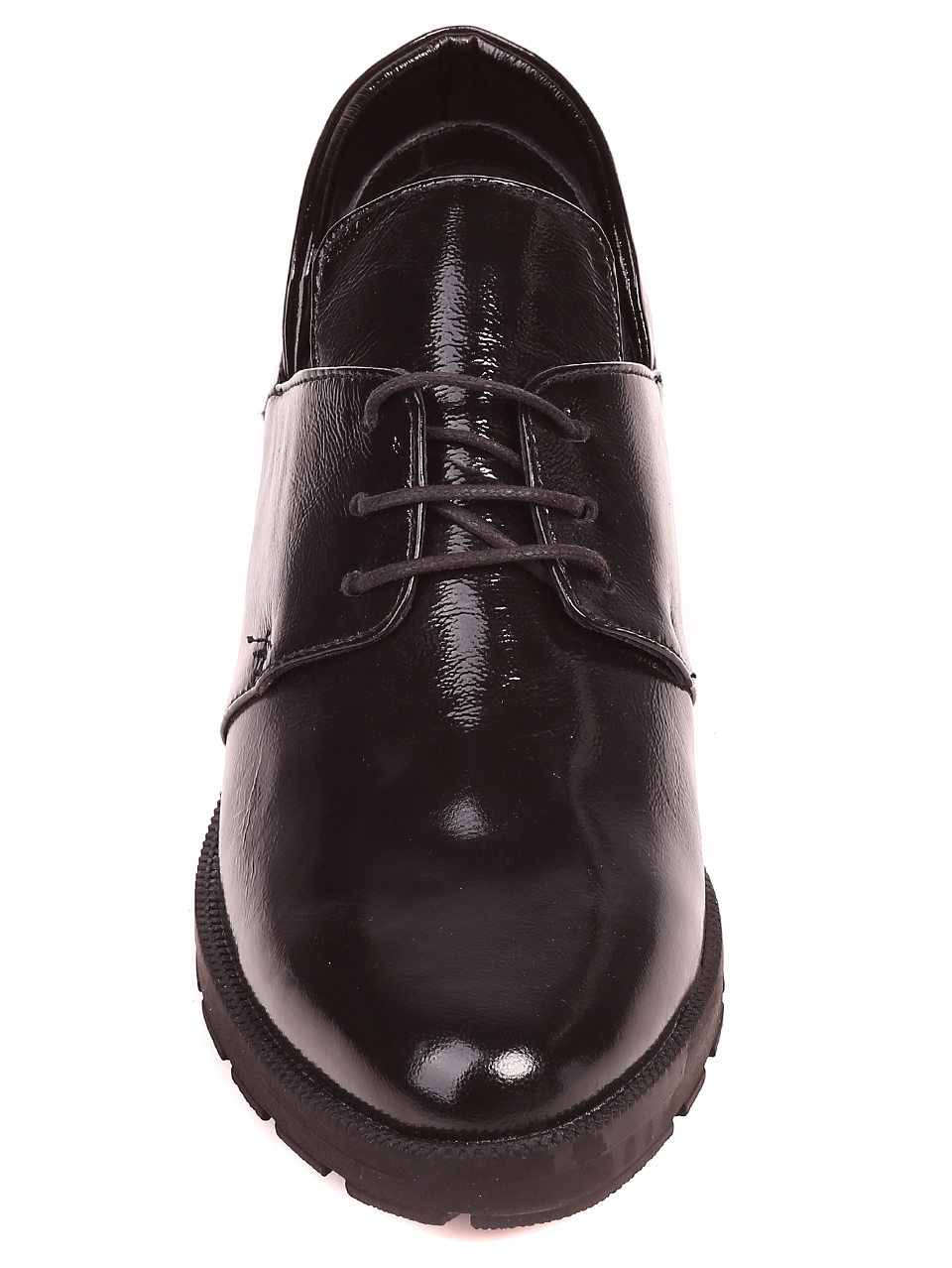 Ежедневни дамски лачени обувки в черно 3AT-21745 black
