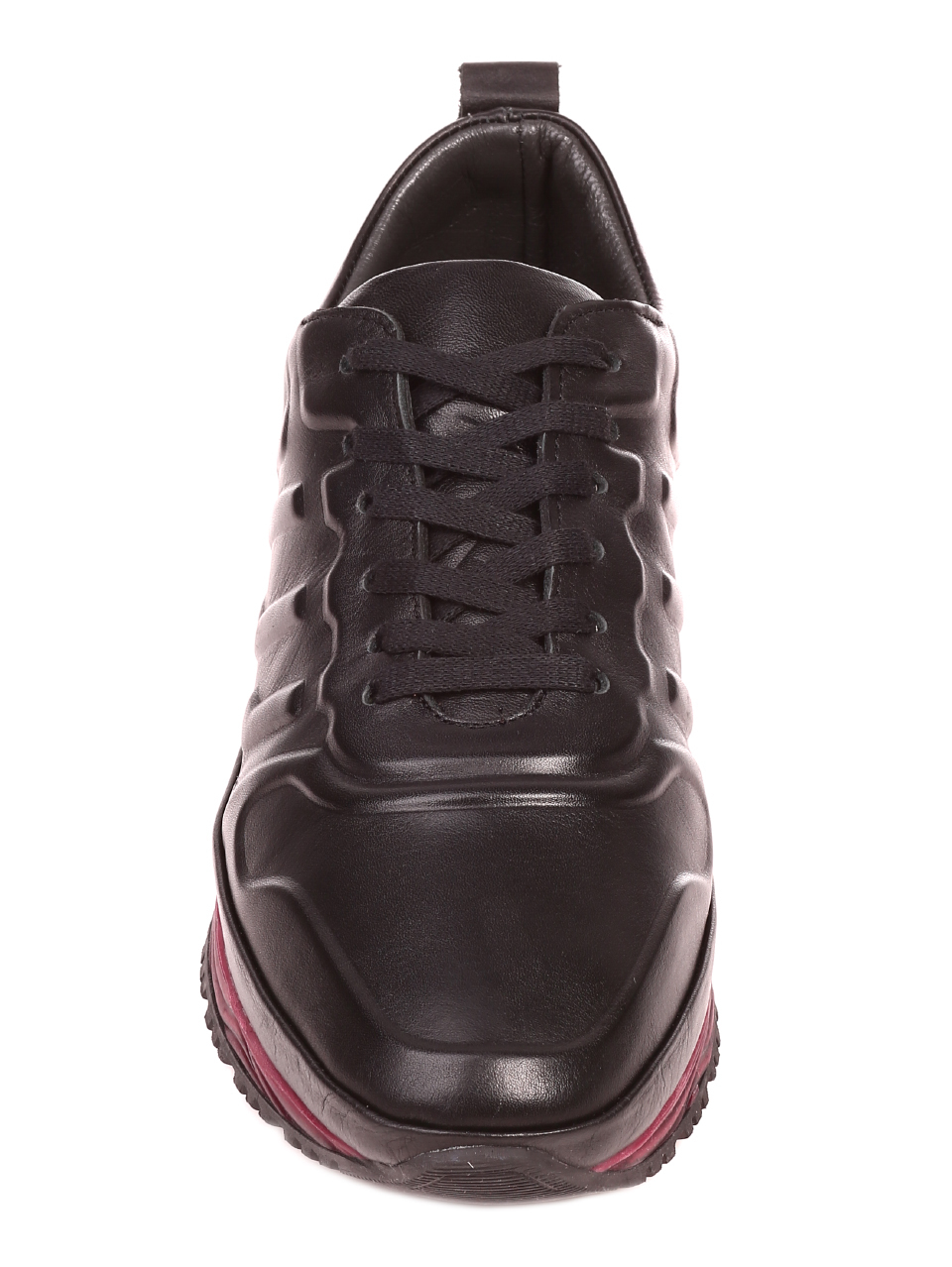 Ежедневни мъжки обувки от естествена кожа 7AT-21806 black