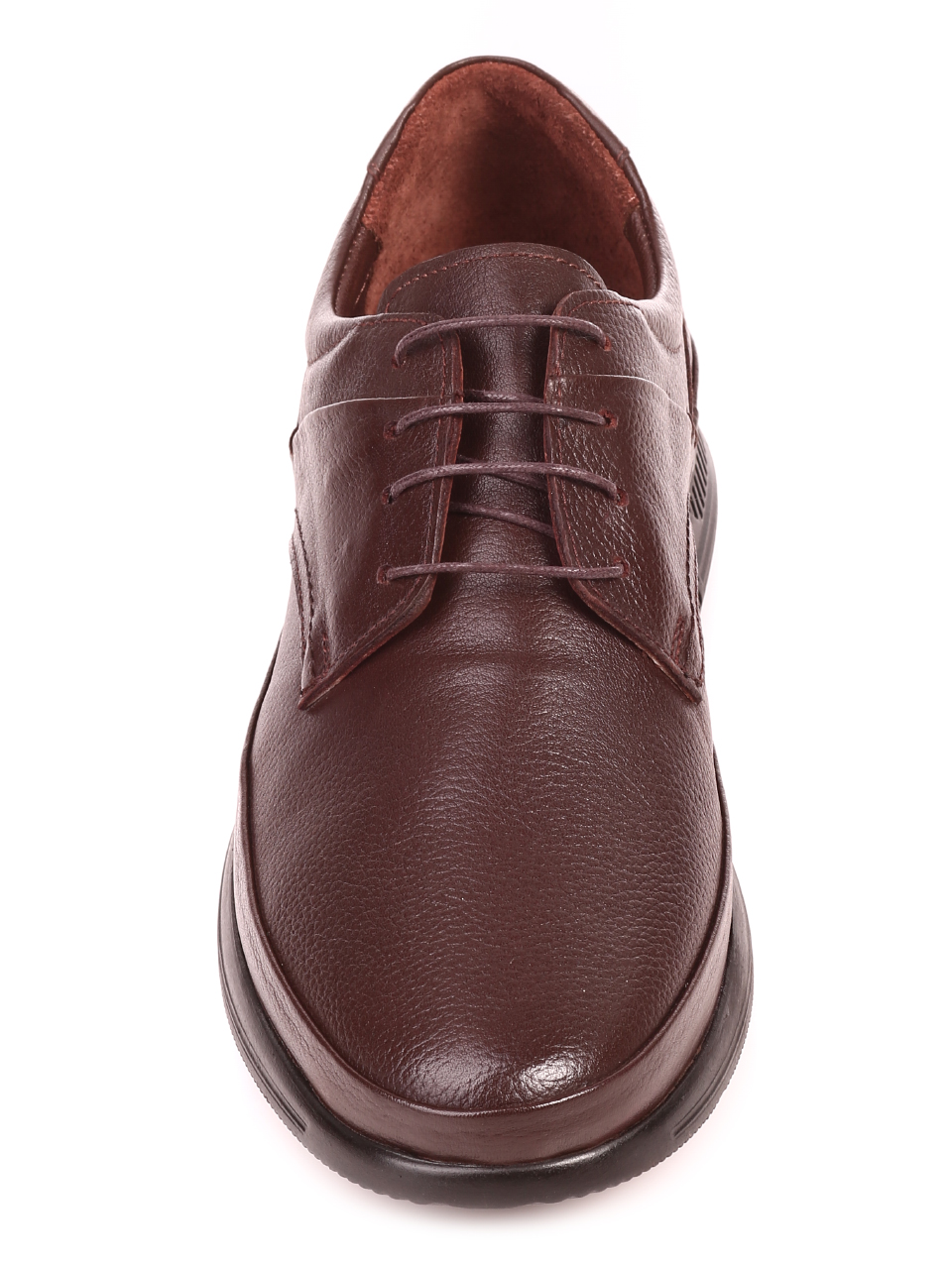 Ежедневни мъжки обувки от естествена кожа 7AT-21880 brown