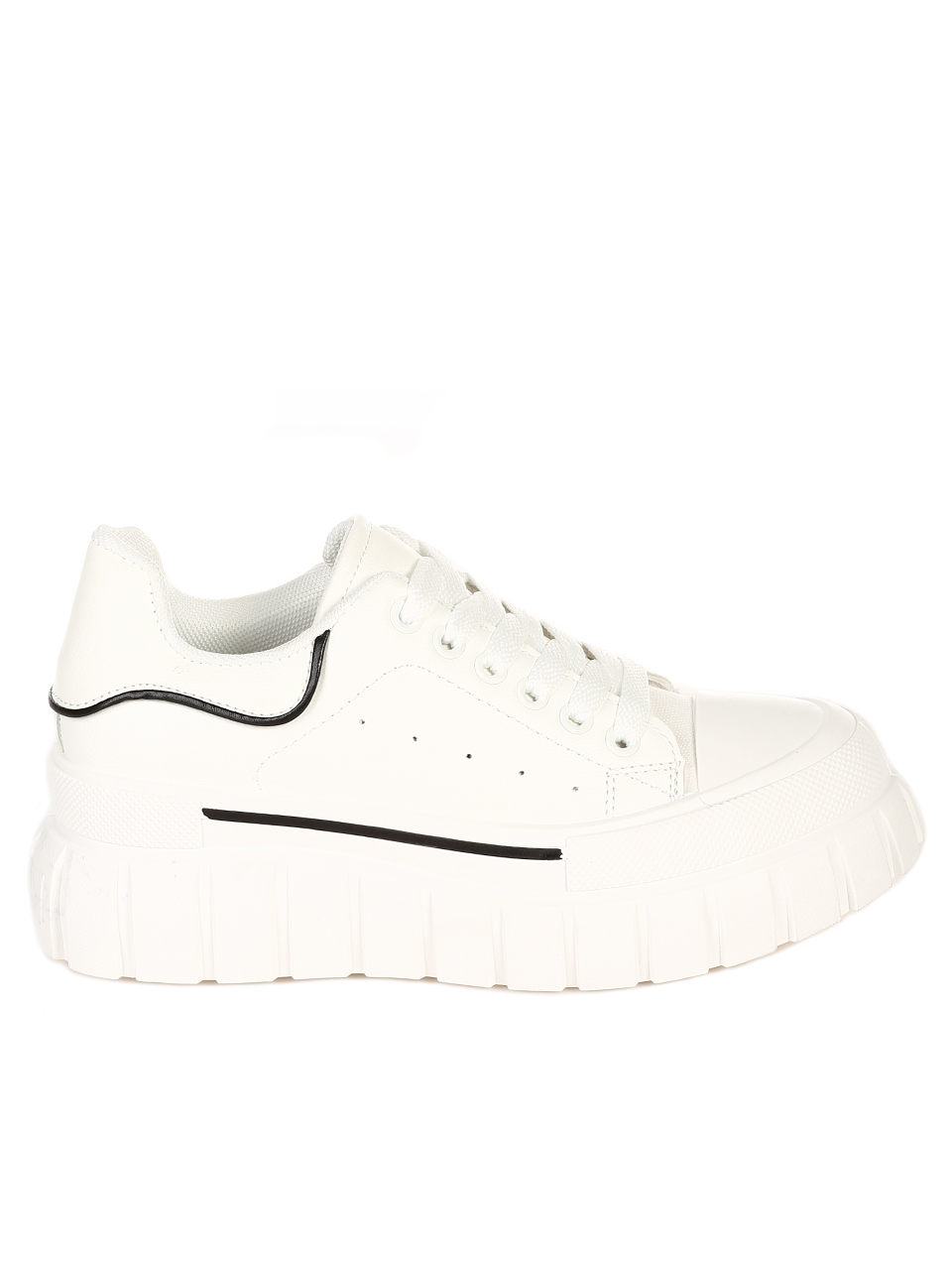 Ежедневни дамски обувки в бяло 3U-21501 white