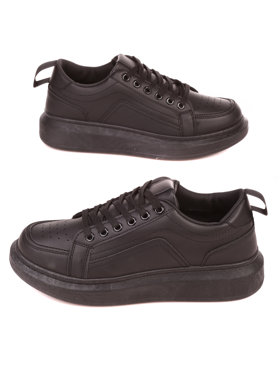 Ежедневни мъжки обувки в черно 7U-21521 all black
