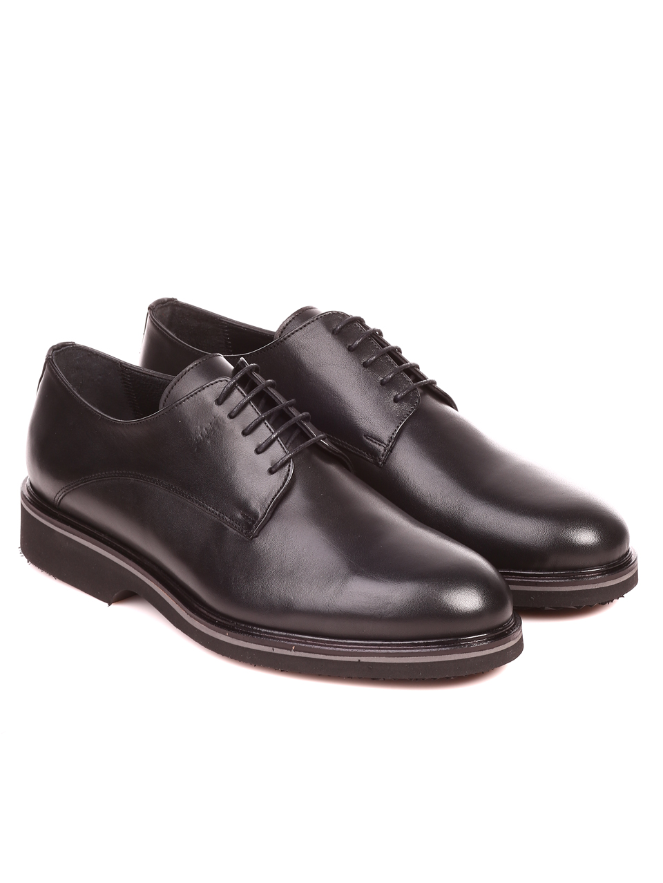 Елегантни мъжки обувки от естествена кожа 7AT-21856 black