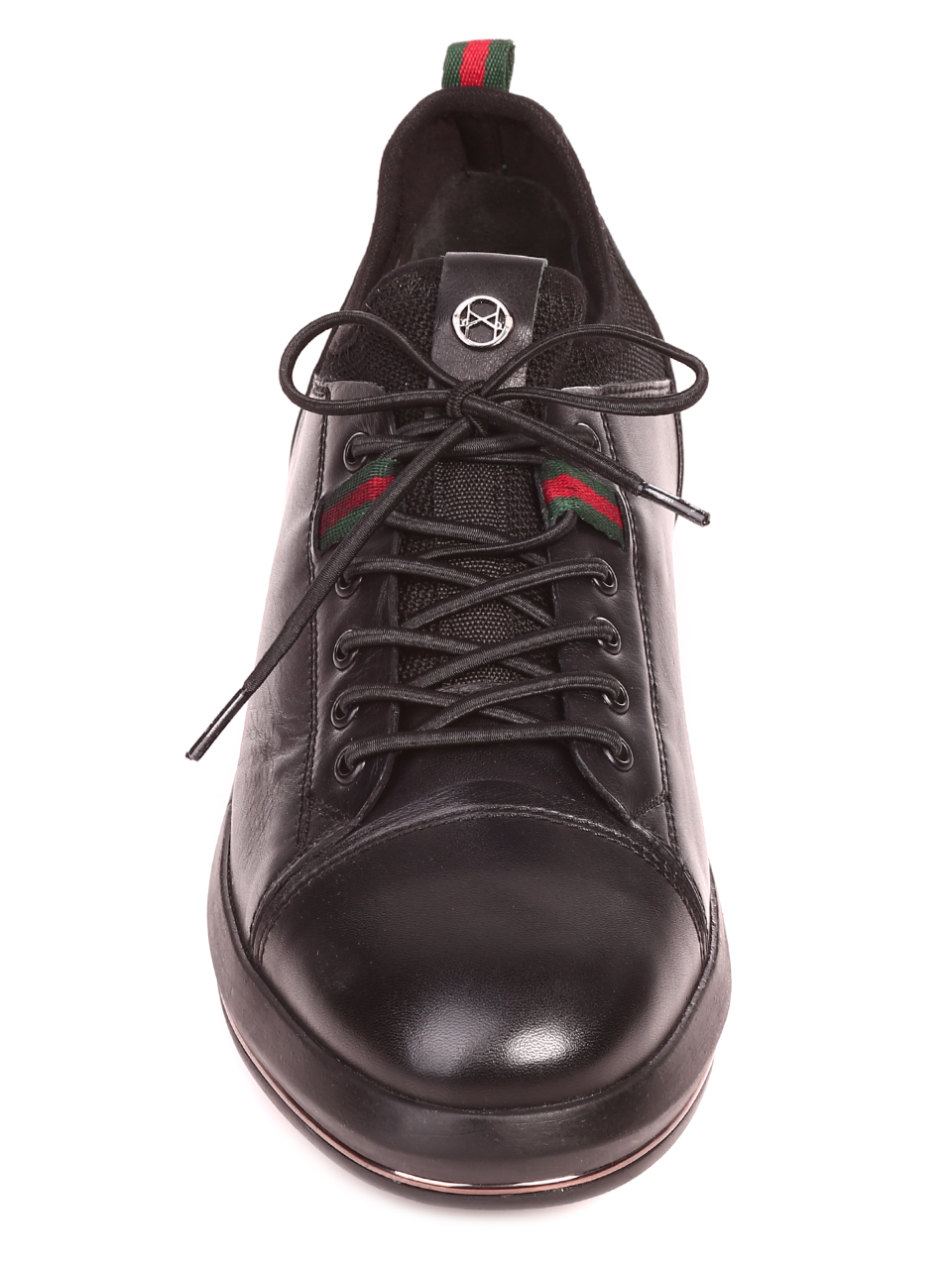 Ежедневни мъжки обувки от естествена кожа 7AT-21868 black
