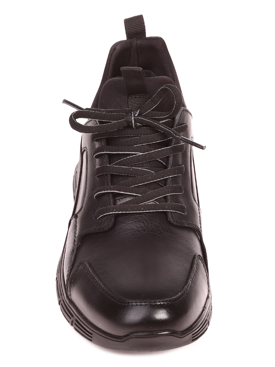 Ежедневни мъжки обувки от естествена кожа 7AT-21872 black