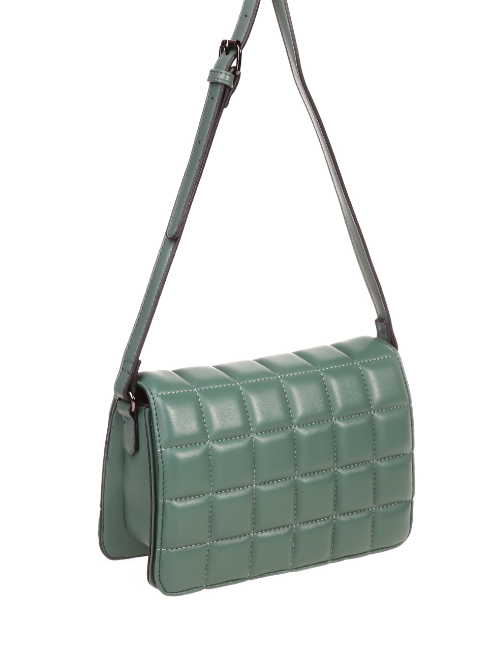 Елегантна/ежедневна дамска чанта в зелено 9Q-21648 green