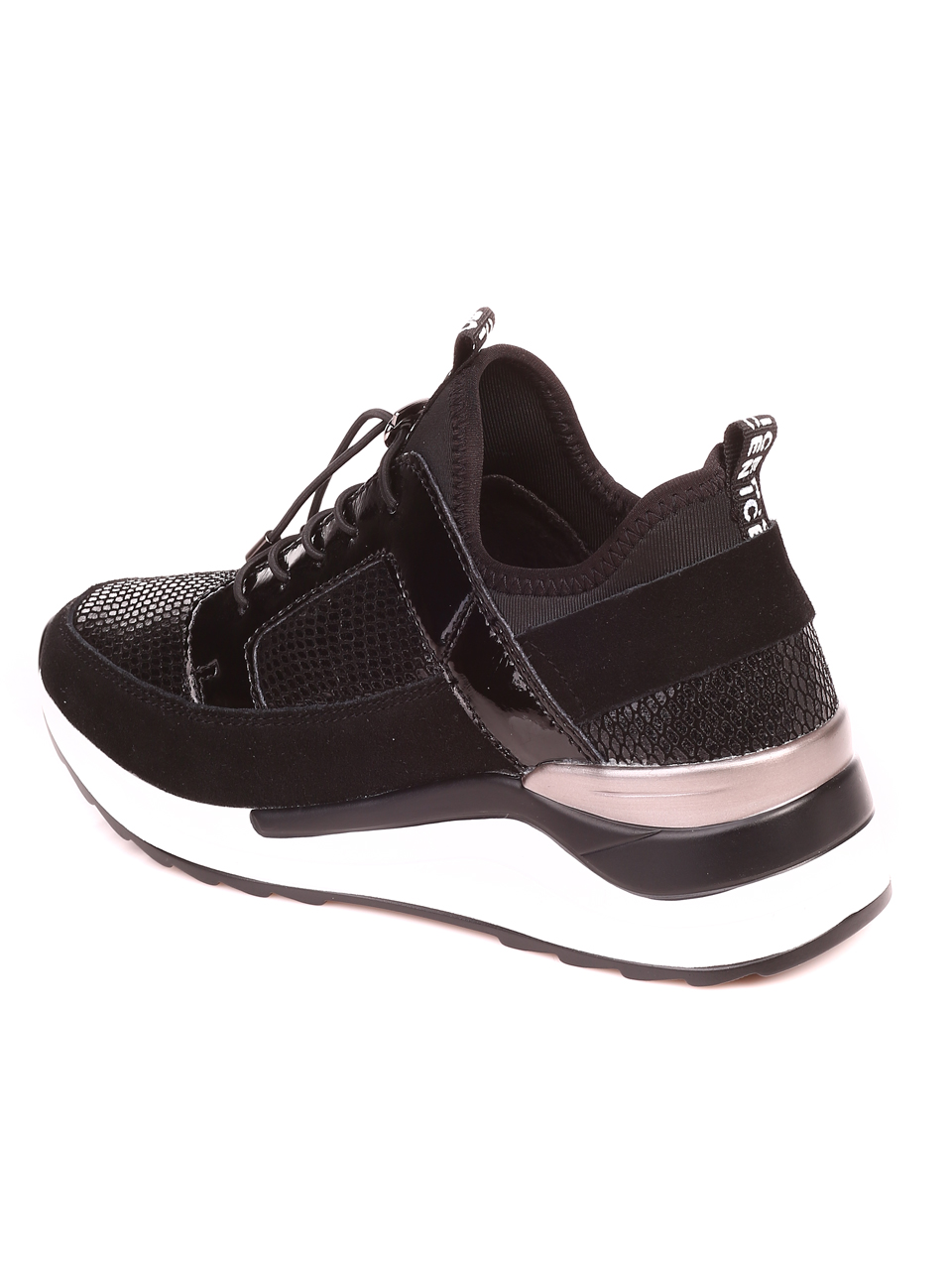Ежедневни дамски обувки в черно 3AF-21556 black 