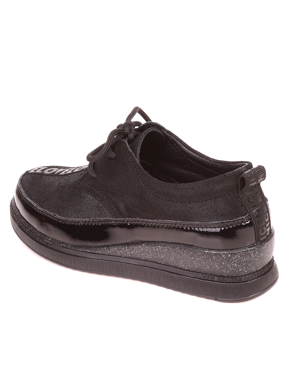 Ежедневни дамски обувки от естествена кожа в черно 3AF-21584 all black