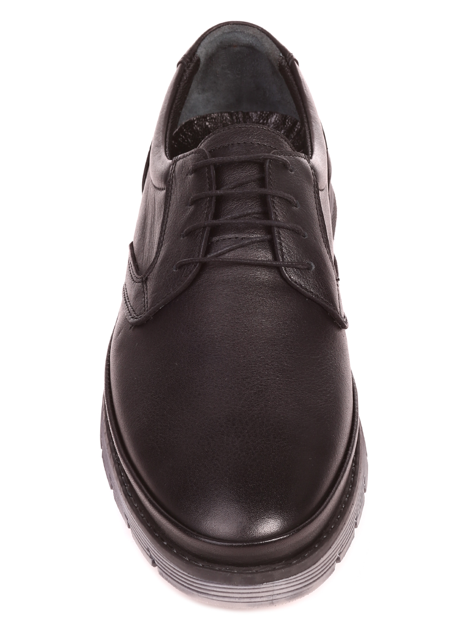 Ежедневни мъжки обувки от естествена кожа 7AT-21803 black