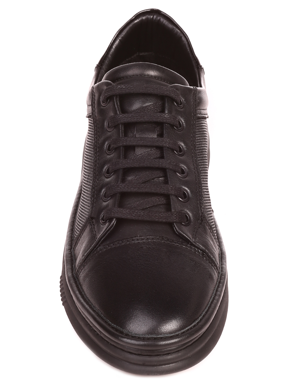 Ежедневни мъжки обувки от естествена кожа 7AT-21812 black