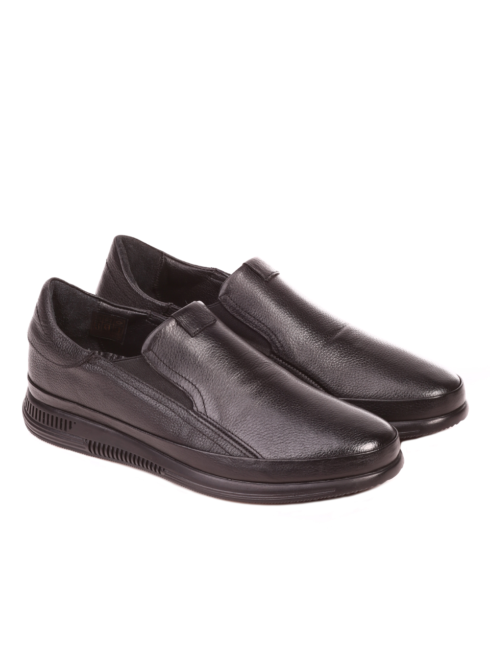 Ежедневни мъжки обувки от естествена кожа 7AT-21879 black