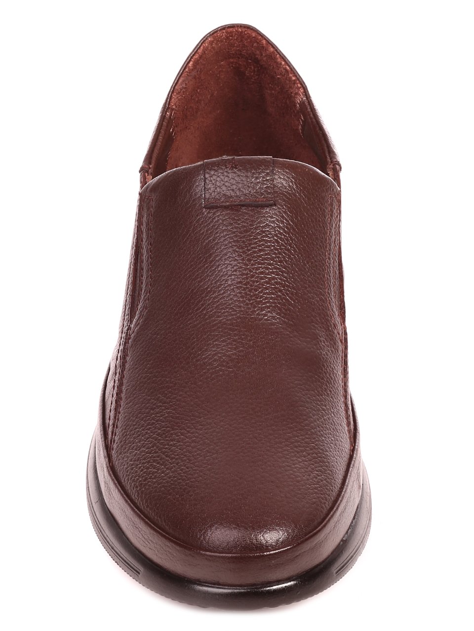Ежедневни мъжки обувки от естествена кожа 7AT-21879 brown