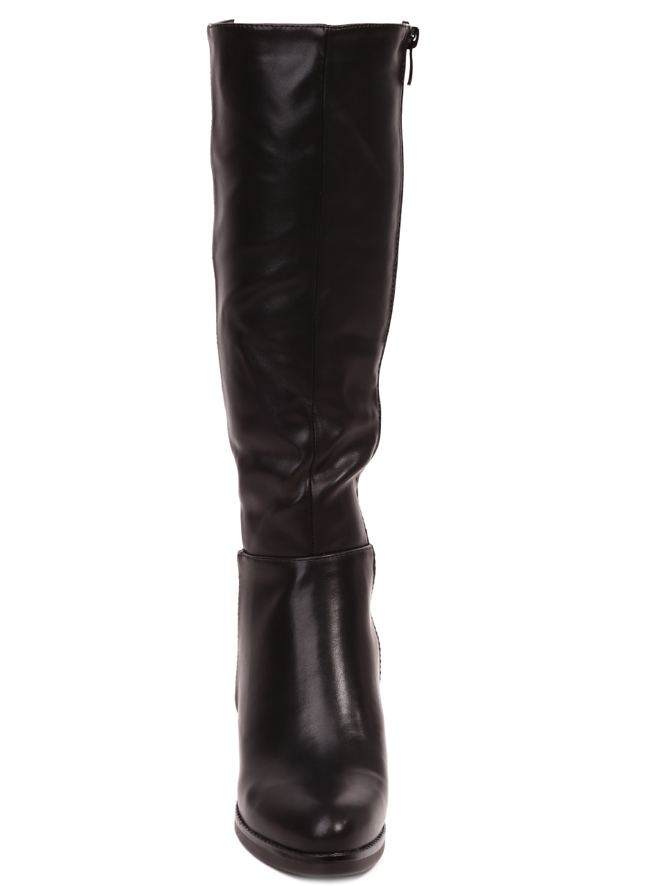 Ежедневни дамски ботуши в черно 1R-21625 black pu