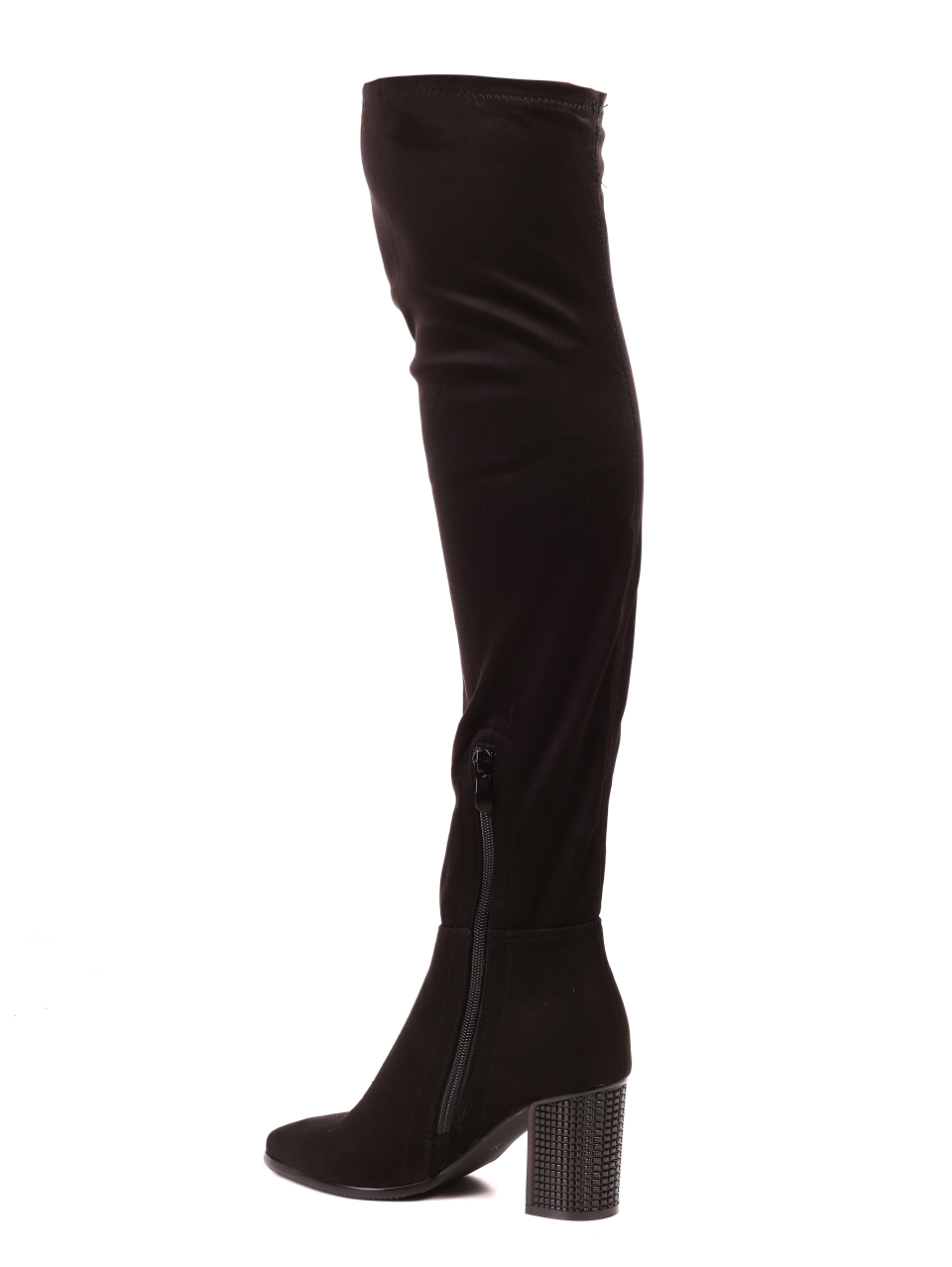 Елегантни дамски ботуши в черно 1R-21627 black