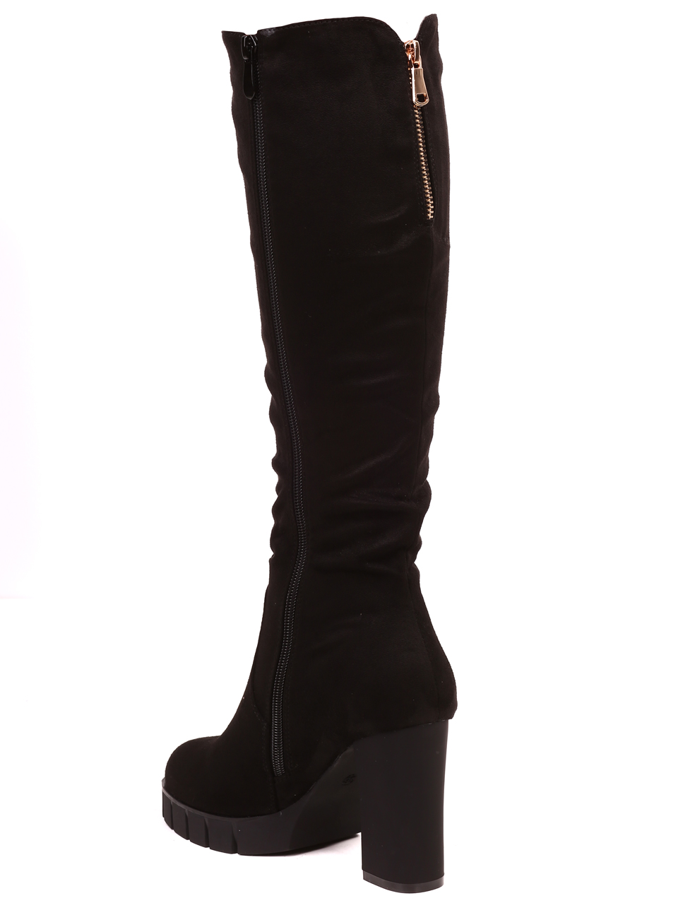 Елегантни дамски ботуши в черно 1R-21701 black